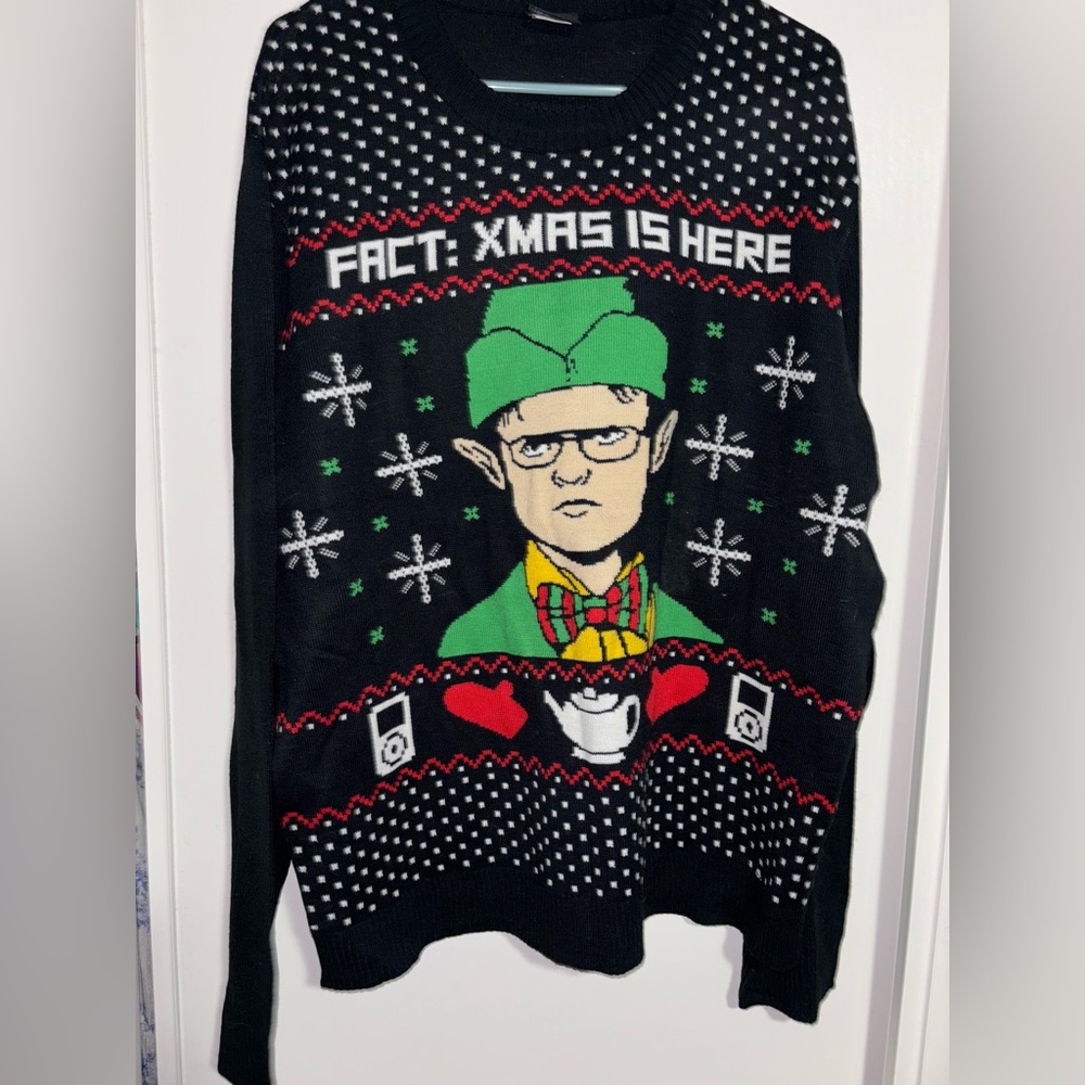 The Office Dwight Christmas Sweater Size 2X